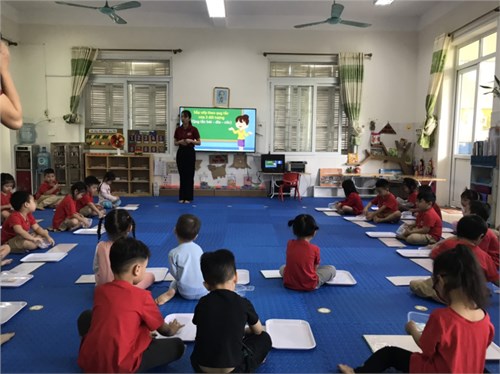 Hội giảng chào mừng ngày Nhà giáo Việt Nam 20/11/2022 khối Mẫu giáo Nhỡ trường mầm non Dương Xá.
